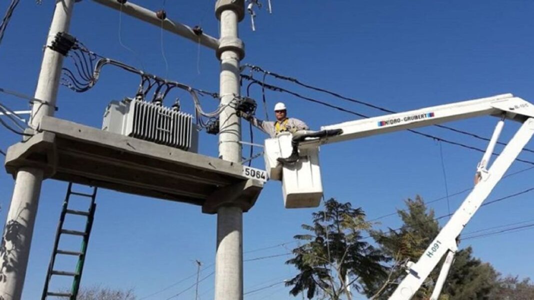 Mapa de la provincia de Córdoba con iconos indicando zonas con cortes de energía programados